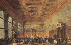 Francesco Guardi rThe Doge Grants an Andience in the Sala del Collegin in the Ducal Palace (mk05)